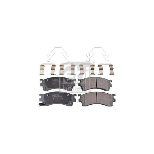 Febi Bilstein 16198 Brake Pad Set Front Axle With Acoustic Wear Warning With Attachment Material