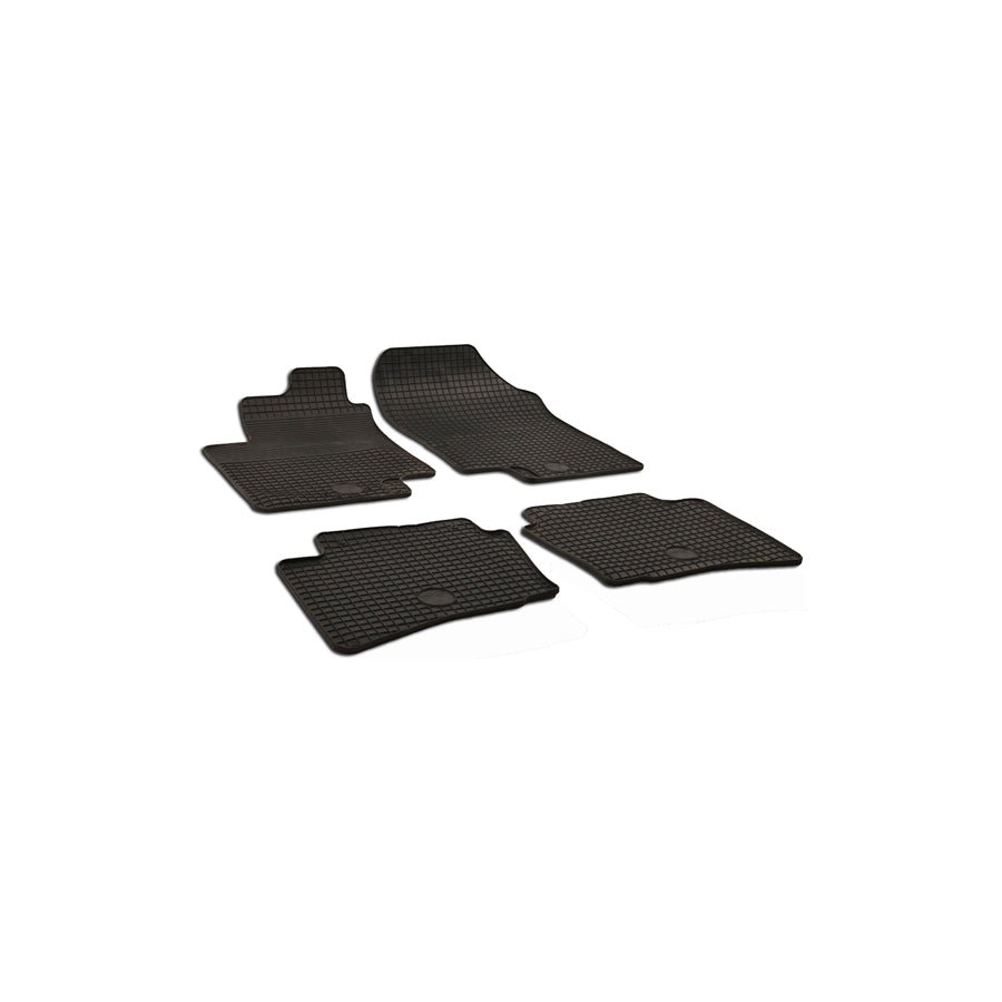 WALSER 50358 Floor mat set for HYUNDAI i20 I Hatchback (PB) Elastomer, Front and Rear, Quantity: 4, Black