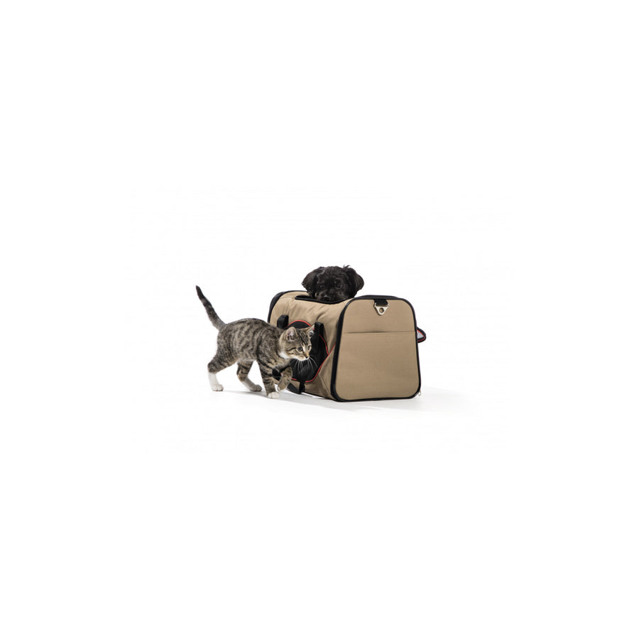HUNTER Kansas 62580 Dog car bag Size: S, Colour: Beige