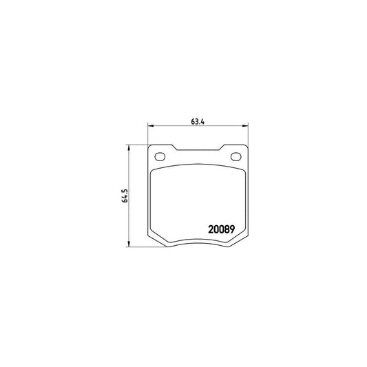 Brembo P 24 003 Brake Pad Set Excl Wear Warning Contact