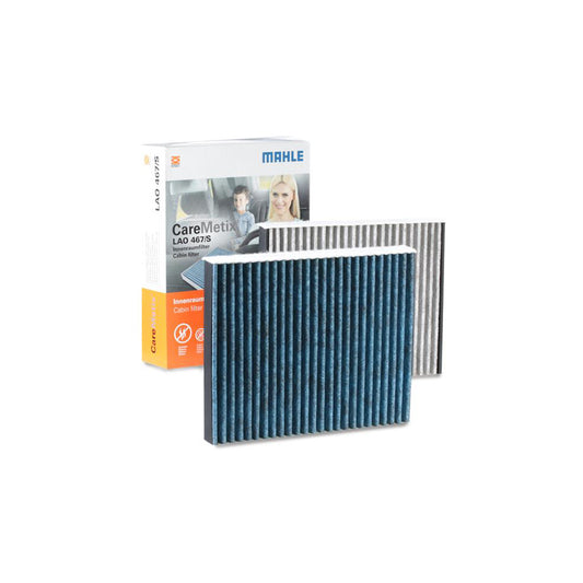 MAHLE ORIGINAL LAO 467/S Pollen filter Activated Carbon Filter, with anti-allergic effect, with antibacterial action, CareMetix?