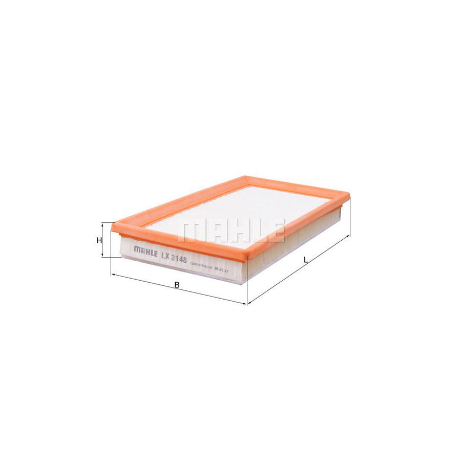 MAHLE ORIGINAL LX 3148 Air Filter Filter Insert