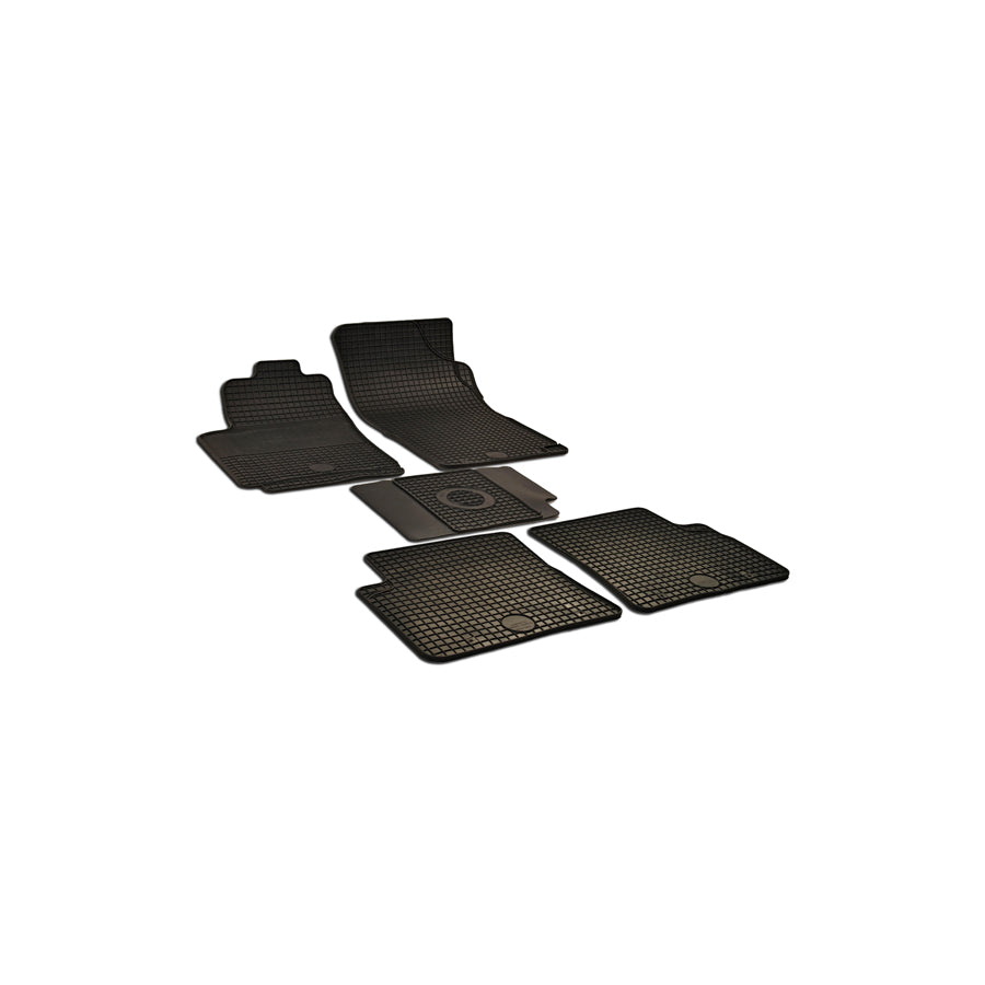 WALSER 50339 Floor mat set for CITRO??? Xsara Picasso (N68) Elastomer, Front and Rear, Quantity: 5, Black