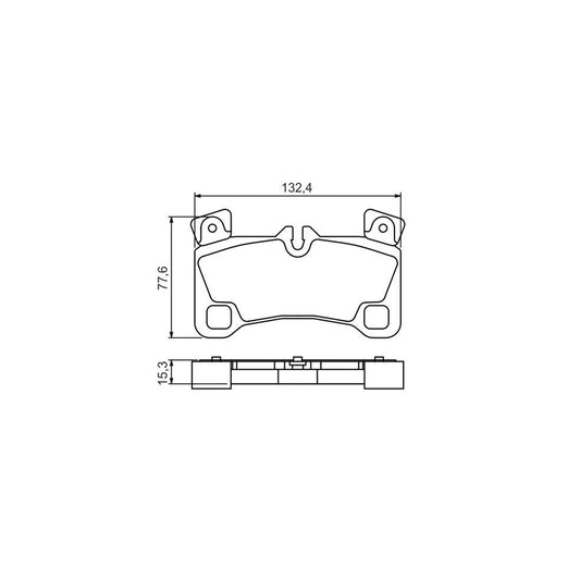 Bosch 0986494205 Brake Pad Set With Anti Squeak Plate BP1141