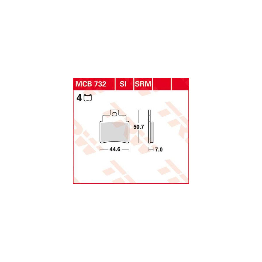 TRW Organic Allround Mcb732 Brake Pad Set