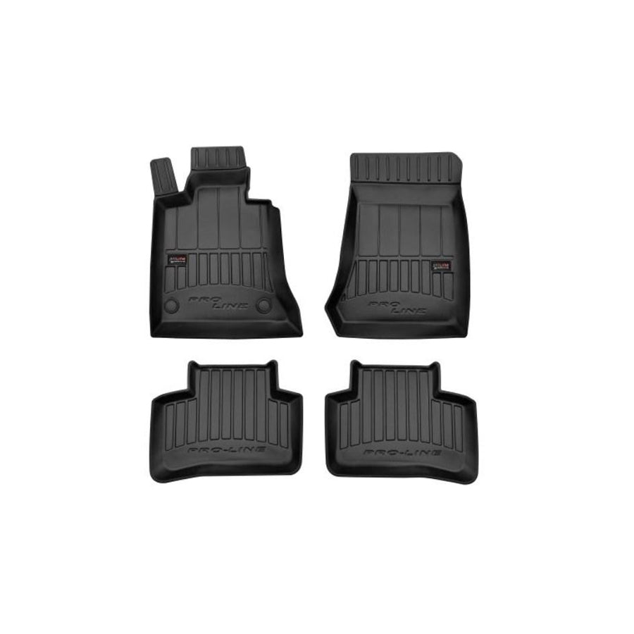 FROGUM Tailored 3D407787 Floor mat set suitable for MERCEDES-BENZ GLK (X204) Elastomer, Front and Rear, Quantity: 4, Black, (LHD)