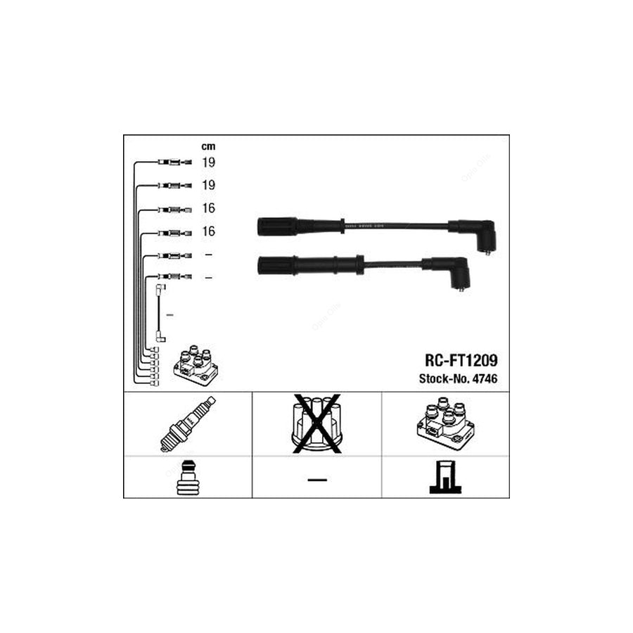NGK Ignition Cable Kit RC-FT1209 (NGK4746)