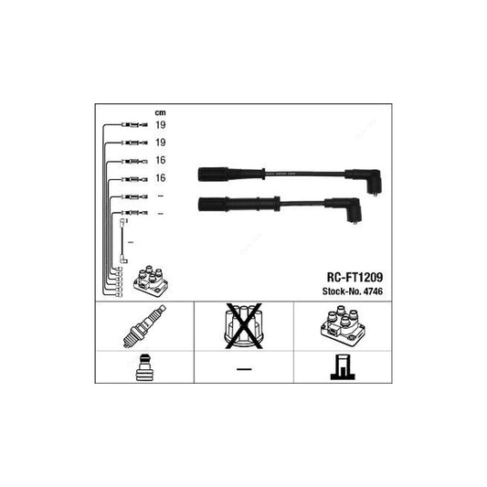 NGK Ignition Cable Kit RC-FT1209 (NGK4746)