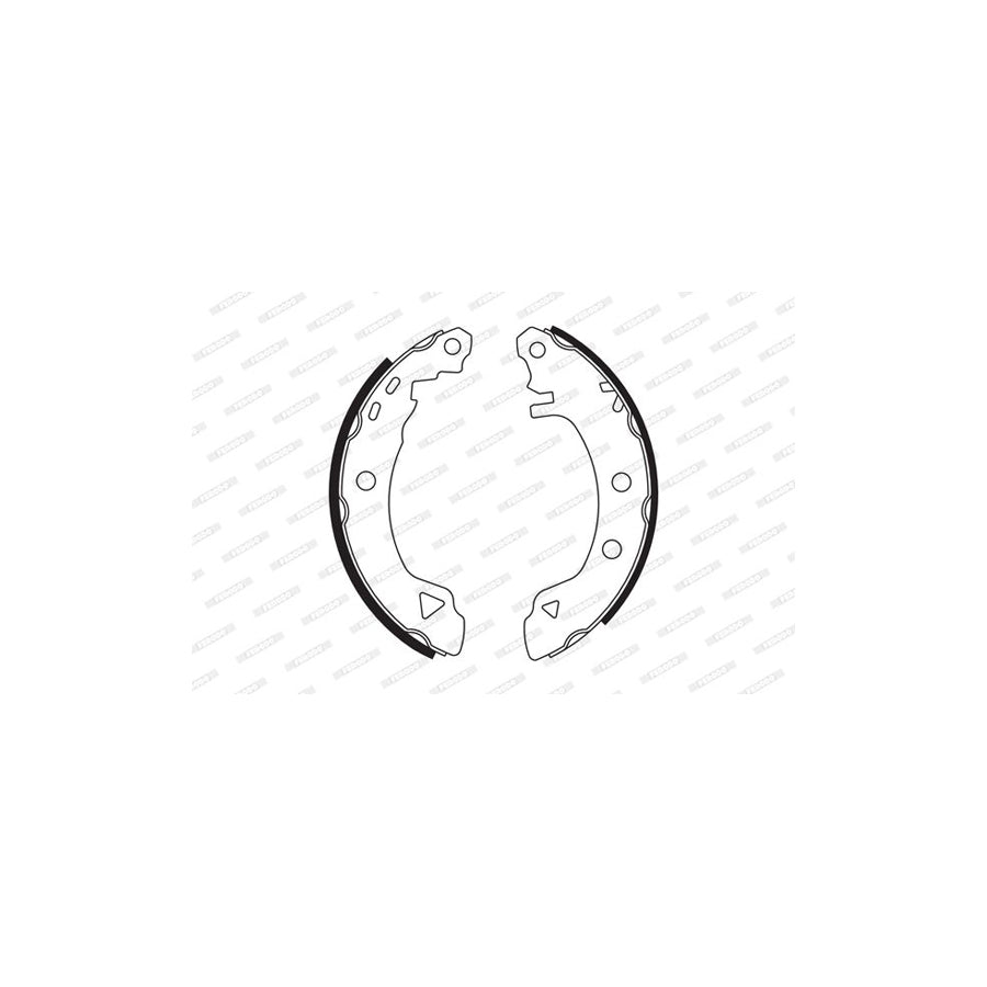 FERODO PREMIER FSB553 Brake Shoe Set with accessories
