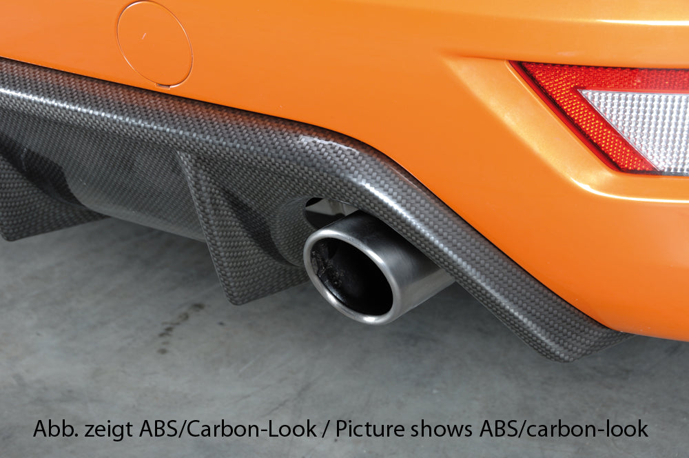 Rieger 00034158 Ford Focus 2 ST Rear Diffuser for Original Tailpipe Left & RIght -  Matte Black