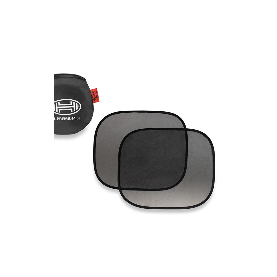 HEYNER 512310 Car sun shade Black, Polyester, Quantity: 2