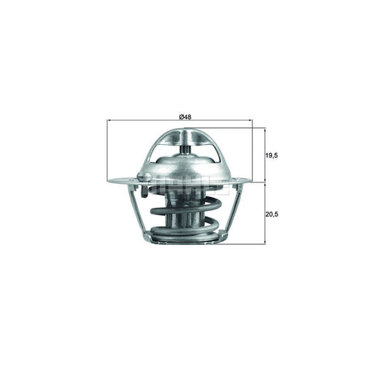 MAHLE ORIGINAL TX 204 82D Engine thermostat Opening Temperature: 82°C, with seal