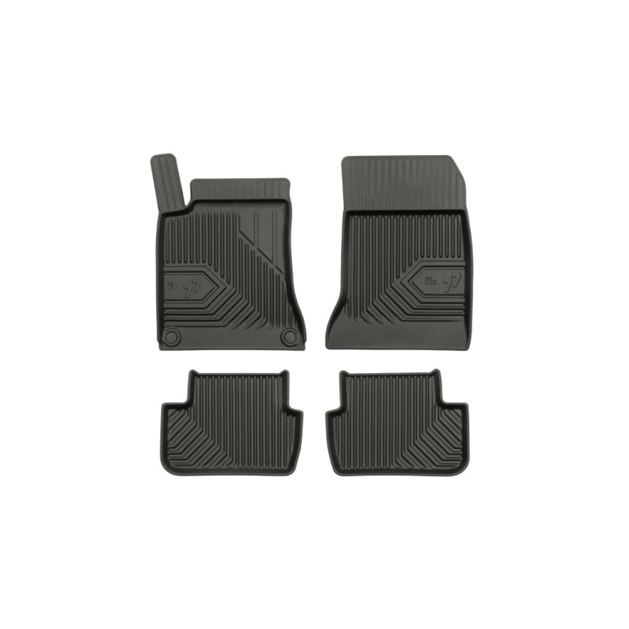 FROGUM Tailored 77409552 Floor mat set Elastomer, Front and Rear, Quantity: 4, Black, (LHD)