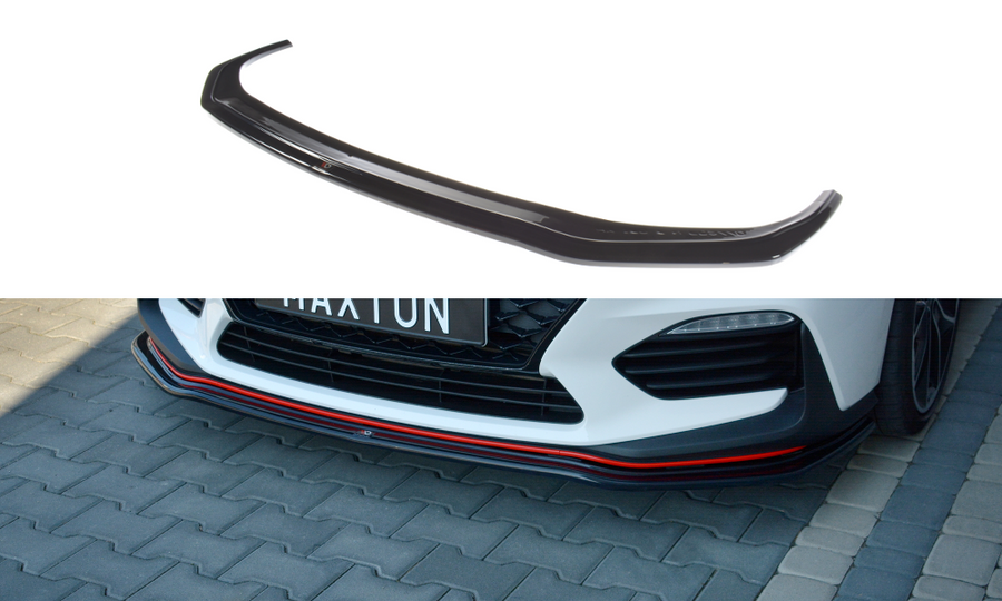 Maxton Design HY-I30-3-N-FD2T Front Splitter V.2 Hyundai I30N MK3 Hatchback / Fastback | Duco Car Parts UK Car Parts