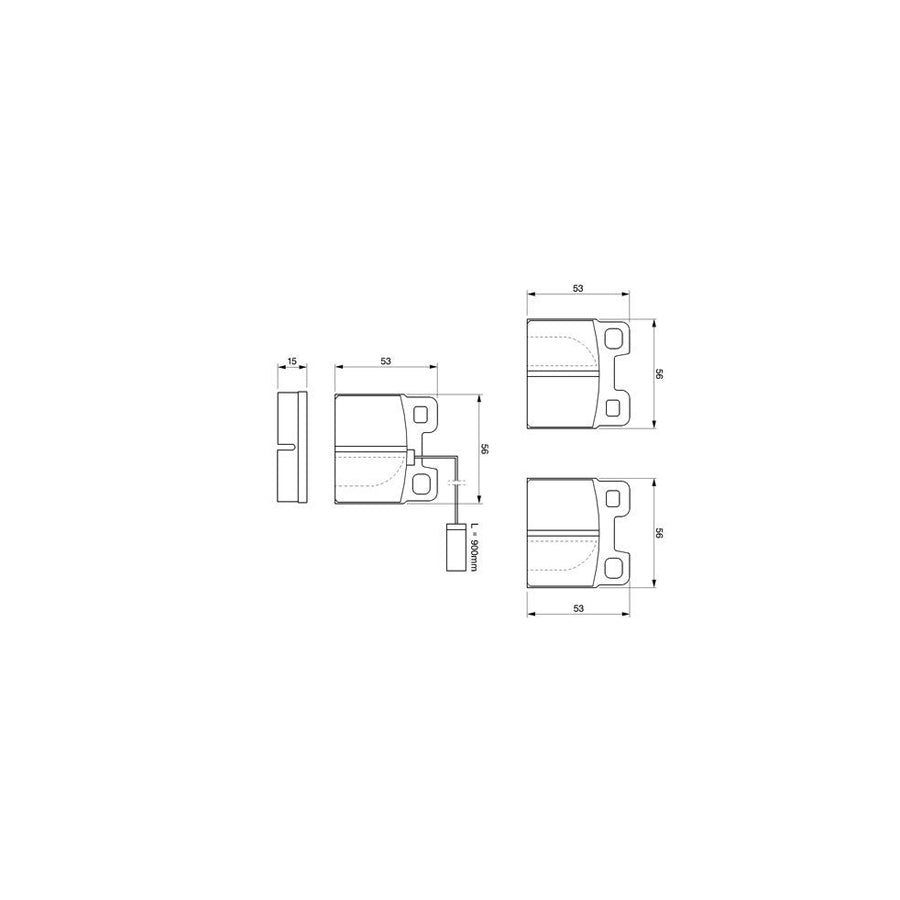 Bosch 0986424049 Brake Pad Set For Alfa Romeo 75 162B BP023