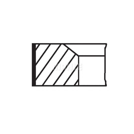 MAHLE ORIGINAL 002 88 V0 Piston Ring Kit Cyl.Bore: 96,5mm