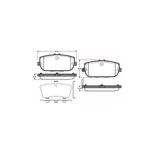 Bosch 0986Tb2970 Brake Pad Set Excl Wear Warning Contact With Accessories