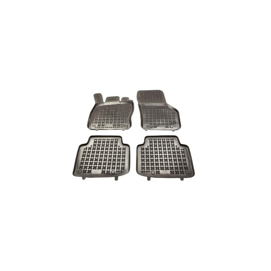 REZAW PLAST 200212 Floor mat set for SKODA SUPERB Elastomer, Front and Rear, Black