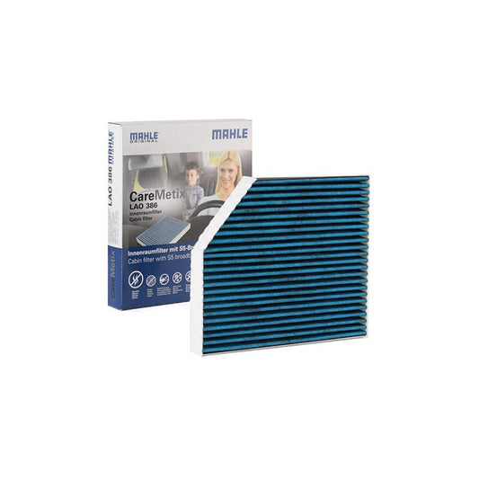 MAHLE ORIGINAL LAO 386 Pollen filter Activated Carbon Filter, with anti-allergic effect, with antibacterial action, CareMetix?