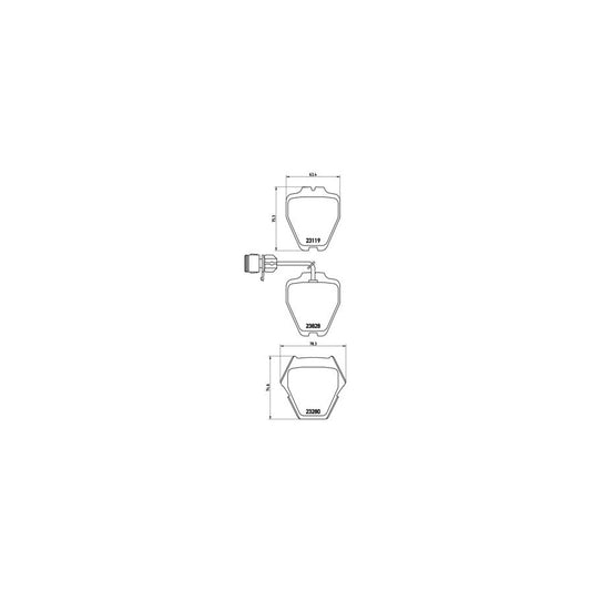 Brembo P 85 054 Brake Pad Set For Audi A8 D2 4D2 4D8