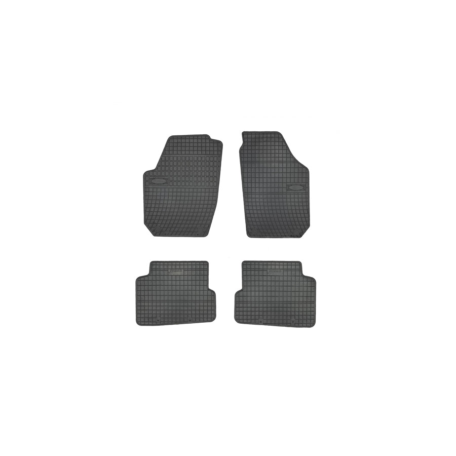 FROGUM Tailored 0017 Floor mat set for SKODA FABIA Elastomer, Front and Rear, Quantity: 4, Black, (LHD)
