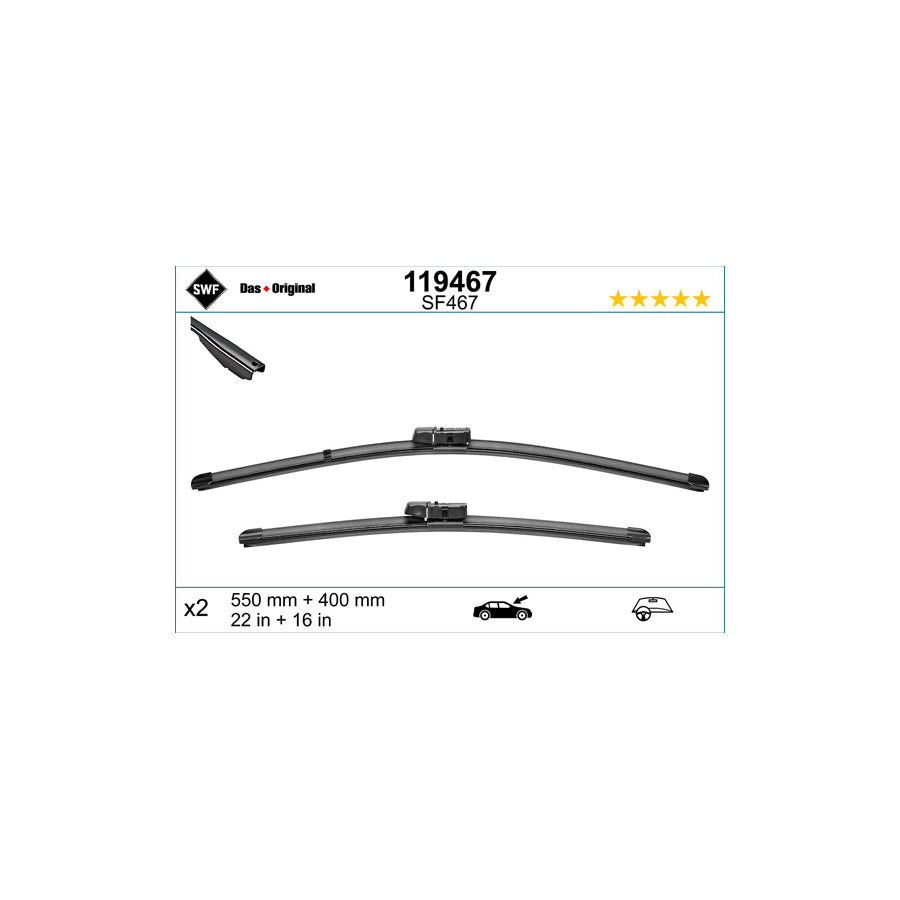 Swf Visioflex 119467 Wiper Blade For Ford Ecosport Mk2 | Duco Car Parts UK Car Parts