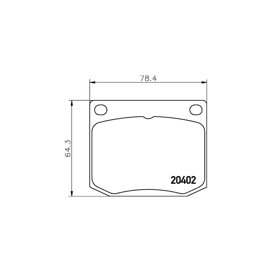 Hella 8DB 355 017 381 Brake Pad Set Not Prepared For Wear Indicator