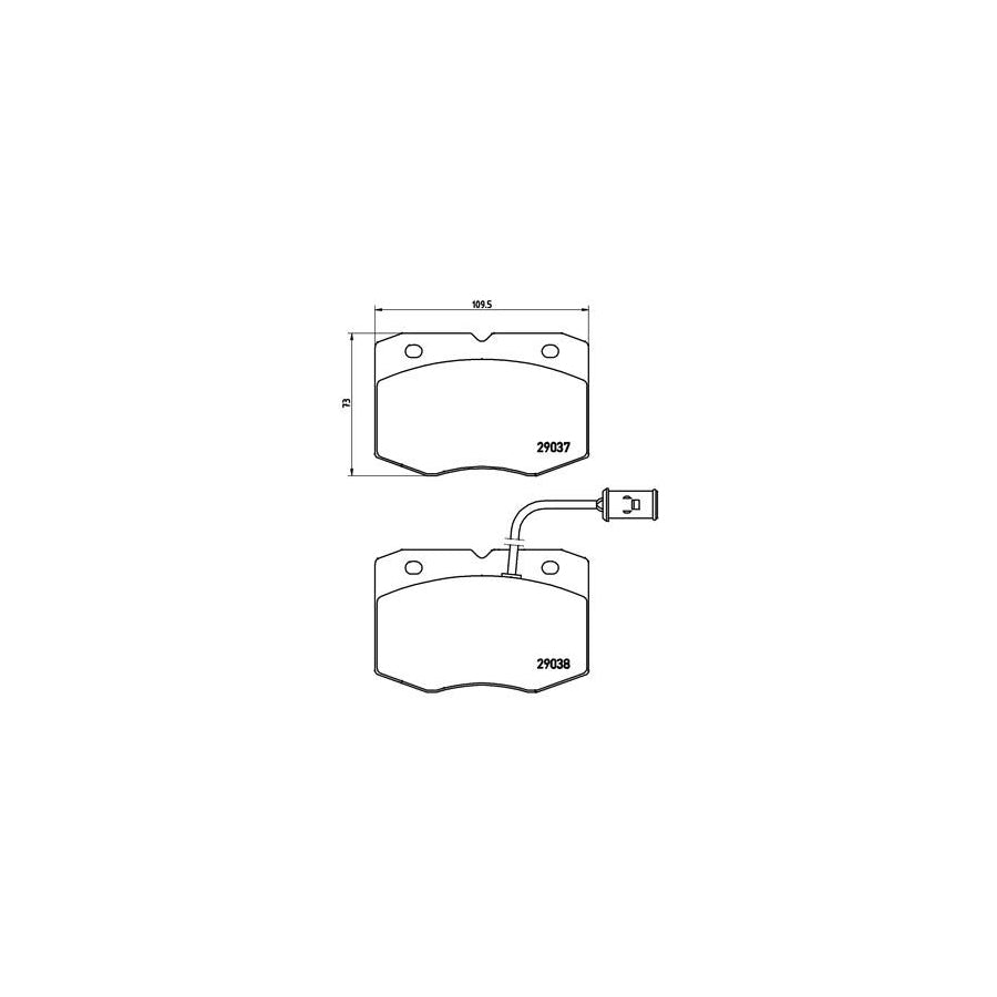 Brembo P A6 014 Brake Pad Set For Iveco Daily