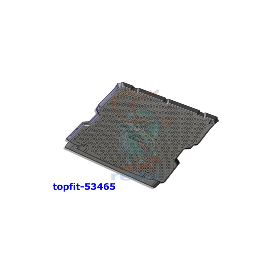 RENSI 53465 Car boot tray for OPEL Zafira B (A05) Plastic, 3rd seat row must be sunk