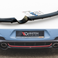Maxton Design HY-I30-3-N-RD1T+RD2T Central Rear Splitter (With Vertical Bars) Hyundai I30N MK3 Hatchback | Duco Car Parts UK Car Parts