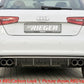 Rieger 00056787 Audi 8V A3 Rear Diffuser for Twin Tailpipe Left & Right -  Matte Black