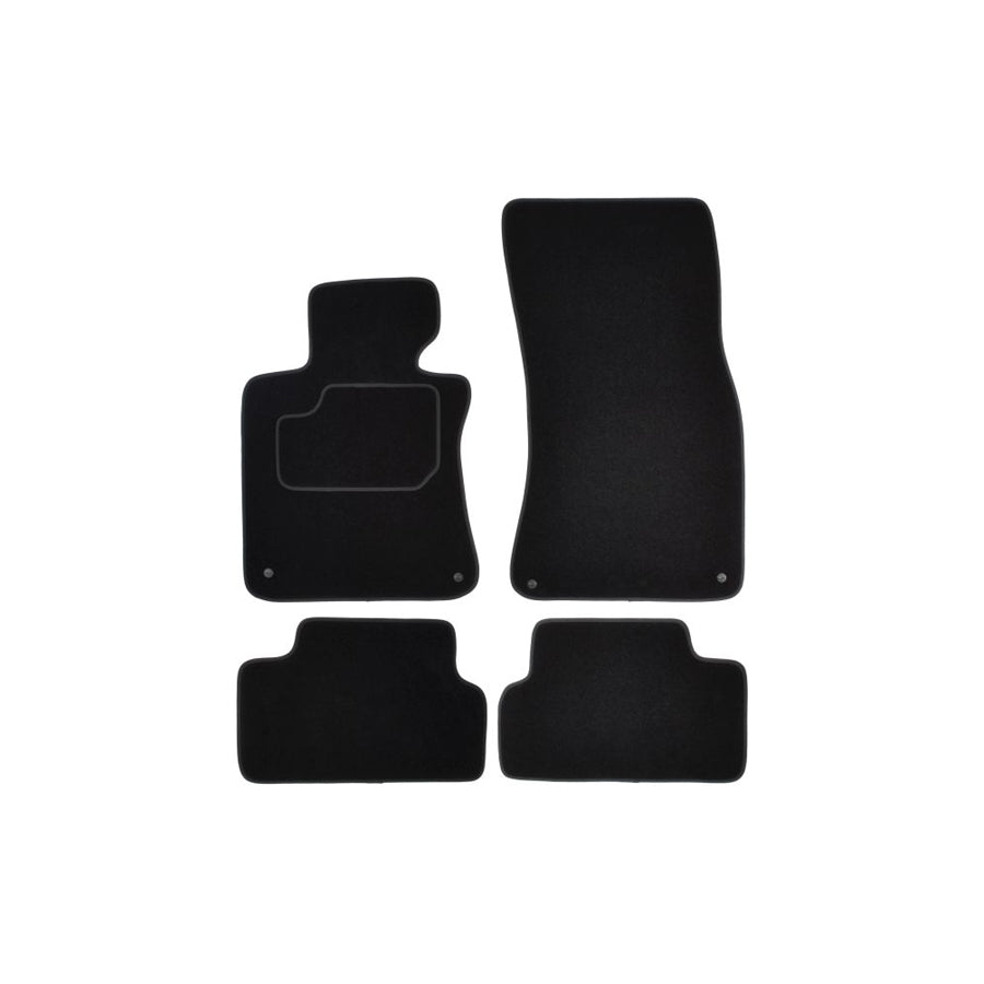 MAMMOOTH A041 BM205 PRM 01 Floor mat set for BMW 6 Coupe (E63) Textile, Front and Rear, Quantity: 4, Black