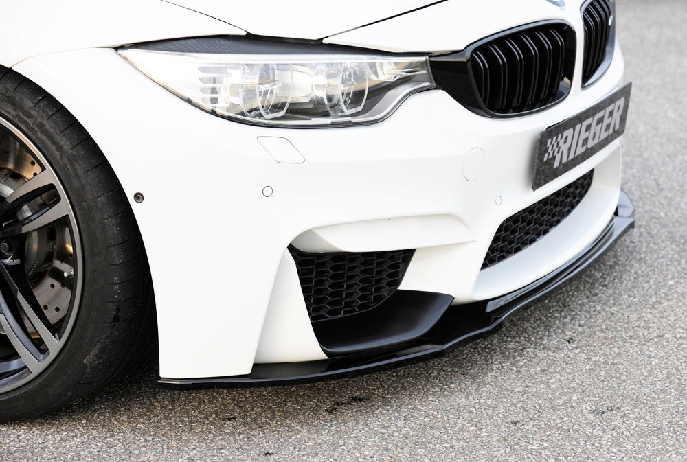 Rieger 00088125 BMW 4 Series F80 F82 F83 Front Splitter (M3 & M4) - Glossy Black