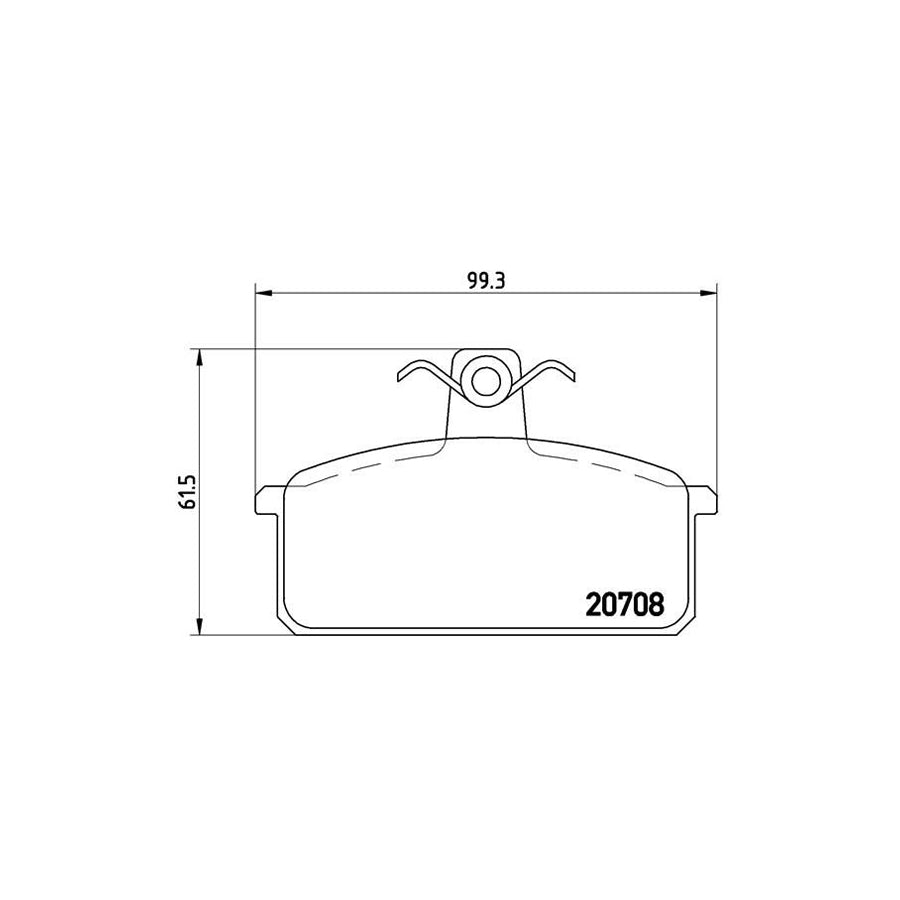 Brembo P 23 018 Brake Pad Set Excl Wear Warning Contact With Brake Caliper Screws