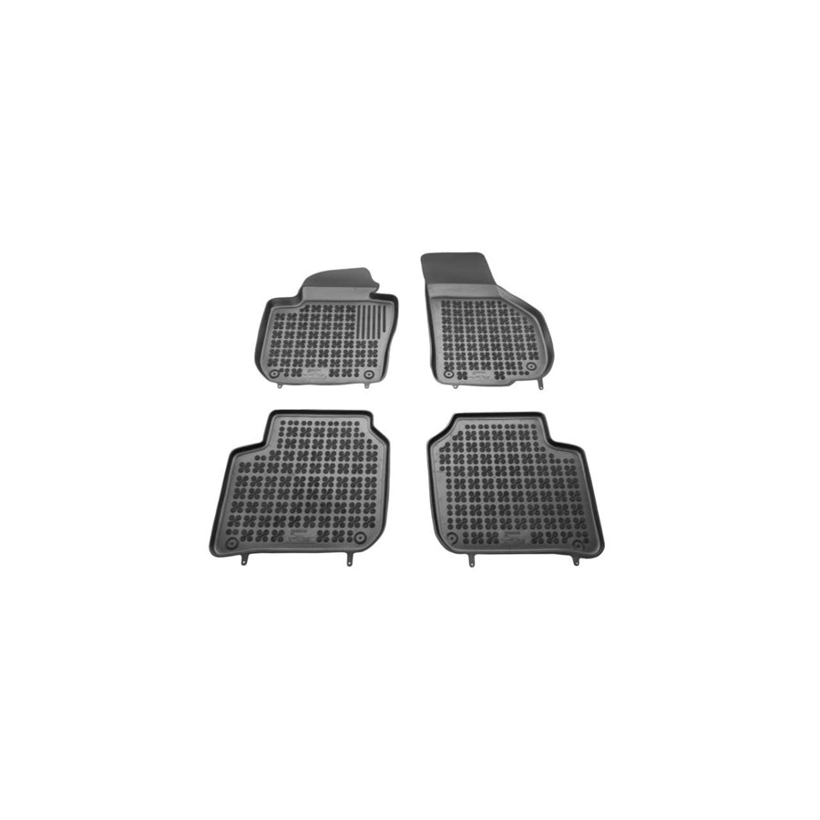 REZAW PLAST Tailored 200208 Floor mat set for SKODA SUPERB Elastomer, Front and Rear, Quantity: 4, Black