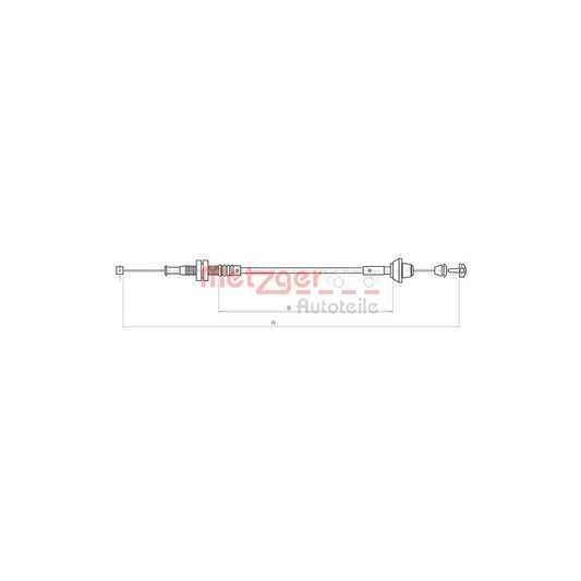 METZGER 11.0182 Throttle Cable for FORD ESCORT | Duco Car Parts UK Car Parts