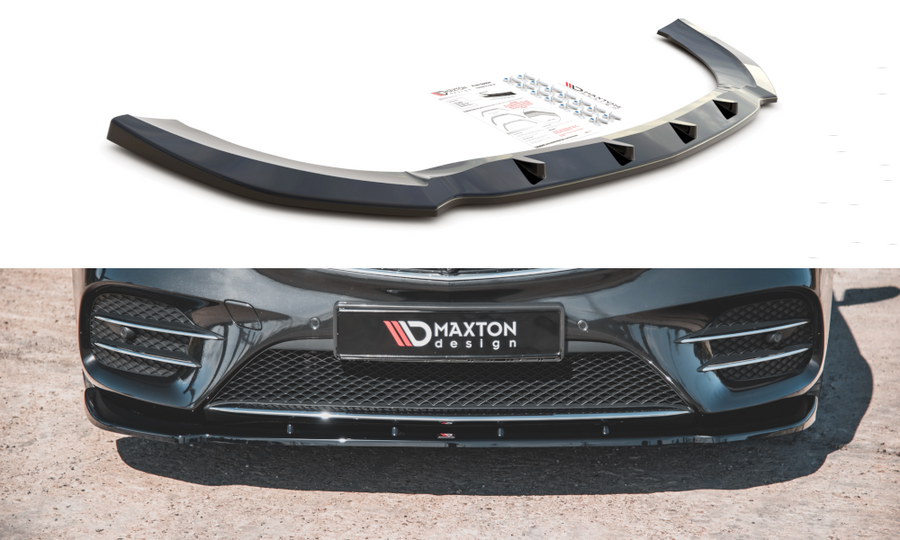 Maxton Design ME-V-447F-AMGLINE-FD2T Front Splitter V.2 Mercedes Benz V-Class AMG-Line W447 Facelift | Duco Car Parts UK Car Parts