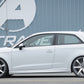 Rieger 00056786 Audi 8V A3 Rear Diffuser for Twin Tailpipe Left -  Matte Black