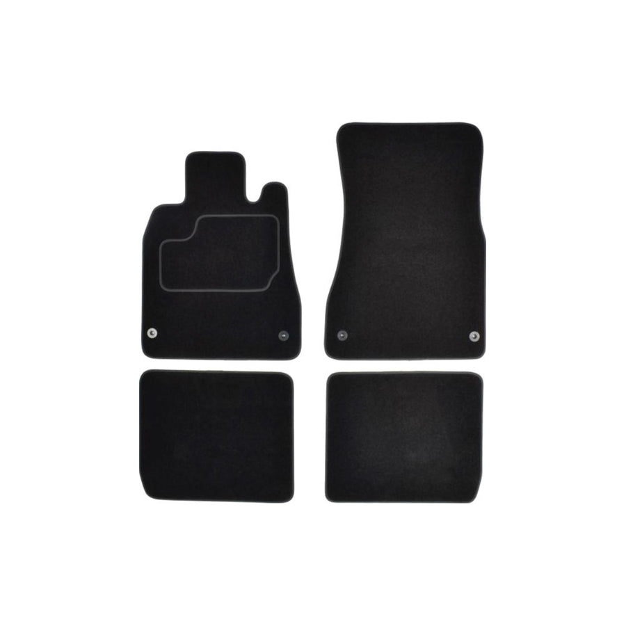 MAMMOOTH A041 LEX50 PRM 01 Floor mat set for LEXUS RX I (XU10) Textile, Front and Rear, Quantity: 4, Black