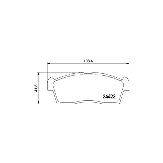 Brembo P 54 049 Brake Pad Set For Mitsubishi I Excl Wear Warning Contact