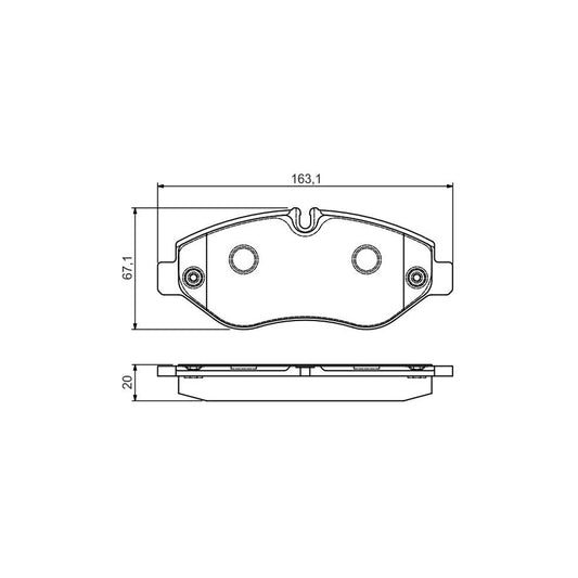 Bosch 0986495113 Brake Pad Set For Iveco Daily With Mounting Manual BP1553