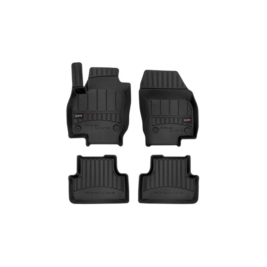 FROGUM 3D408821 Floor mat set for VW T-Cross (C11_) Elastomer, Front and Rear, Quantity: 4, Black