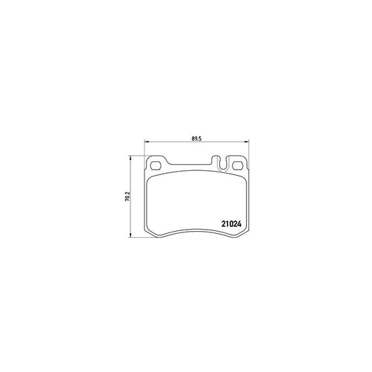 Brembo P 50 014 Brake Pad Set Prepared For Wear Indicator