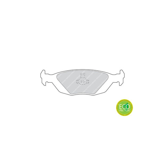 Ferodo Premier Eco Friction Fdb506 Brake Pad Set Not Prepared For Wear Indicator With Piston Clip Without Accessories