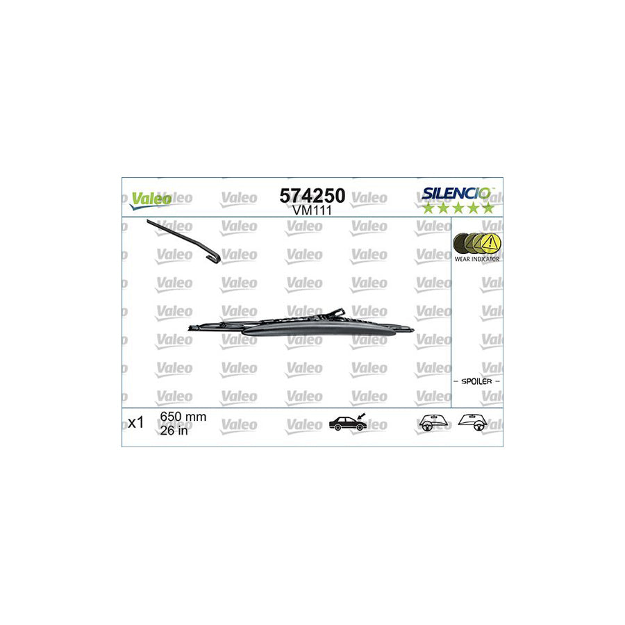 Valeo 574250 Wiper Blade | Duco Car Parts UK Car Parts