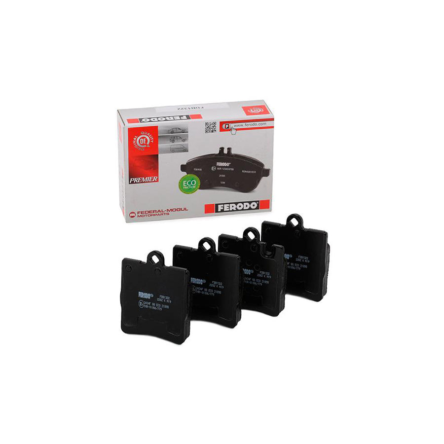 Ferodo Premier Eco Friction Fdb1322 Brake Pad Set Prepared For Wear Indicator Without Accessories