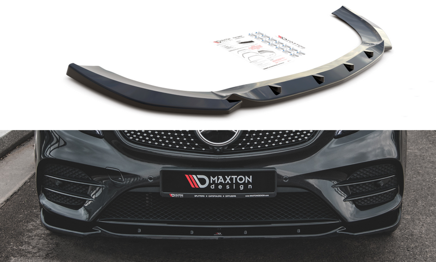 Maxton Design ME-V-447F-AMGLINE-FD1T Front Splitter V.1 Mercedes Benz V-Class AMG-Line W447 Facelift | Duco Car Parts UK Car Parts