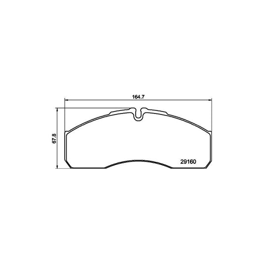 Hella 8DB 355 005 401 Brake Pad Set Prepared For Wear Indicator