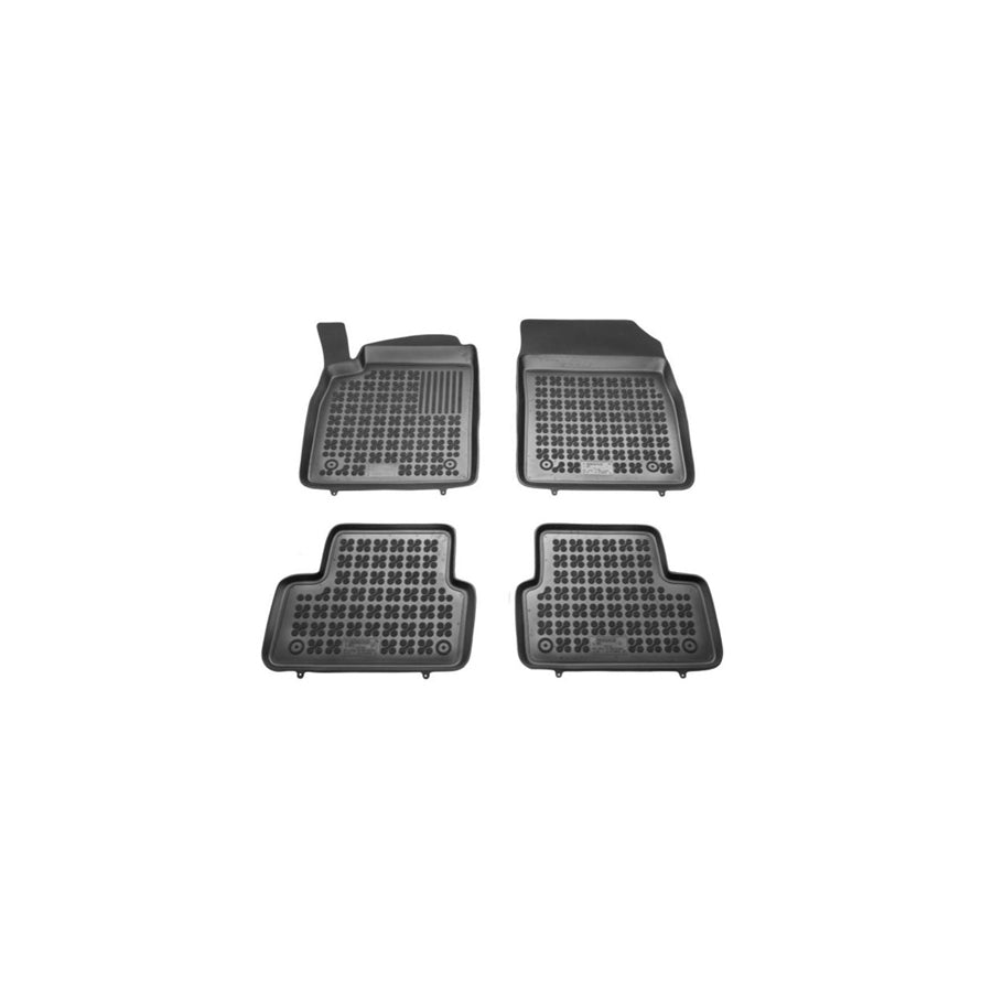 REZAW PLAST Tailored 200510 Floor mat set for OPEL ASTRA Elastomer, Front and Rear, Quantity: 4, Black
