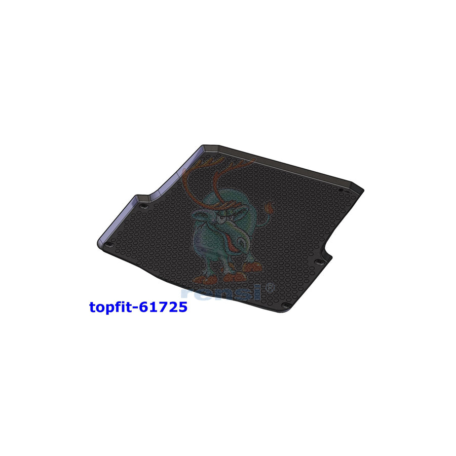 RENSI 61725 Car boot tray for SKODA Octavia II Combi (1Z5) Elastomer